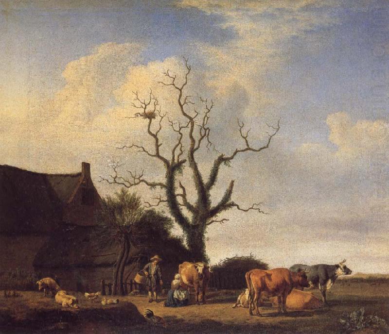 A Farm with a Dead Tree, VELDE, Adriaen van de